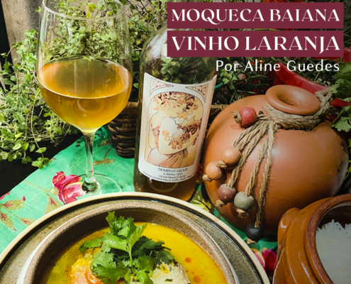 Harmonização de moqueca e vinho laranja